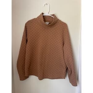 J.Crew Quilted Sweatshirt Brown Size M